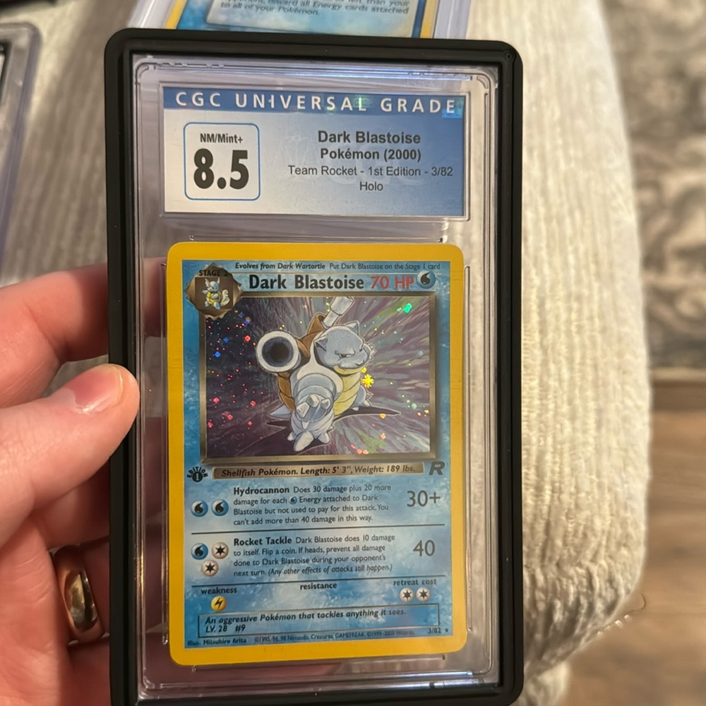 Dark Blastoise 1st edition Holo. CGC 8.5